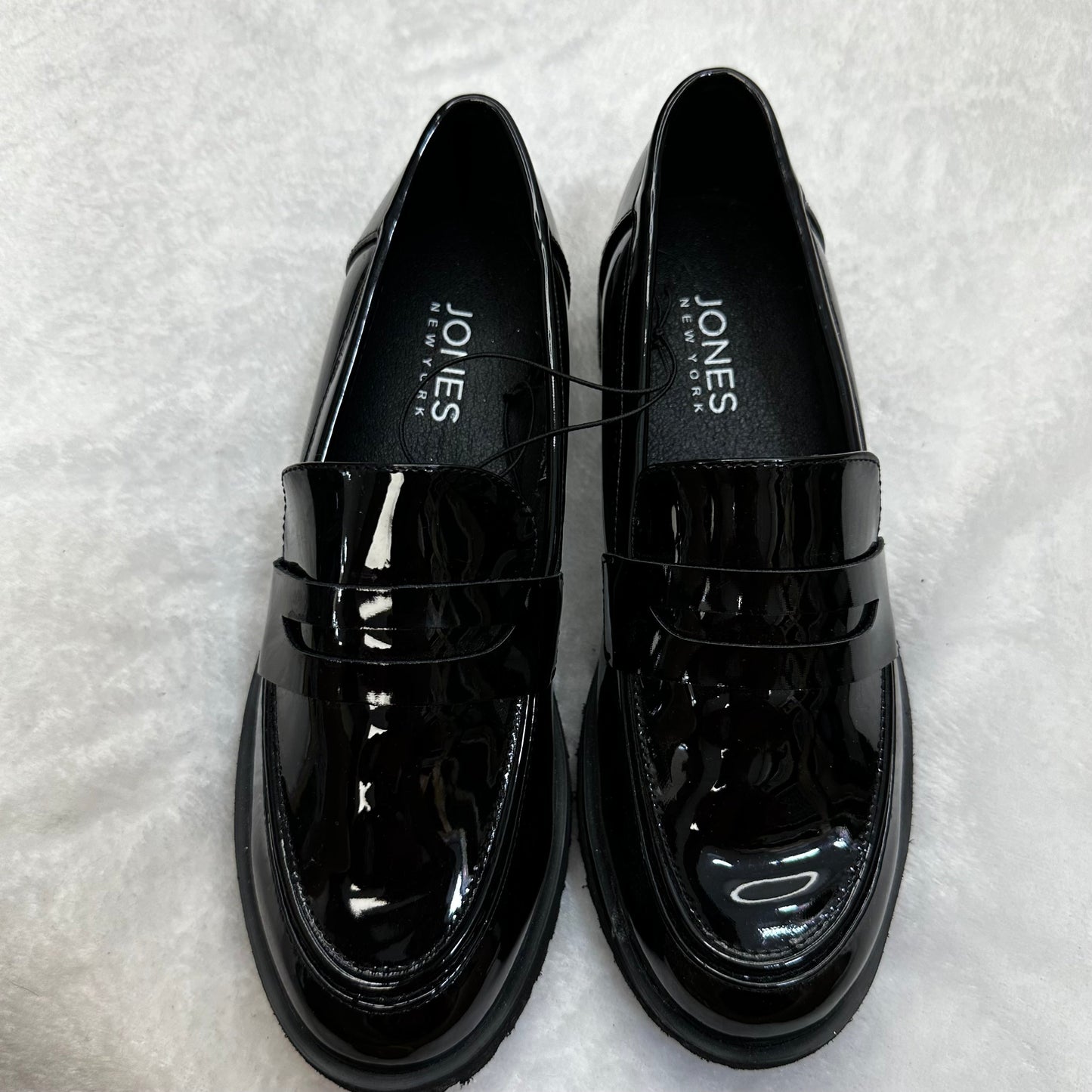 Black Shoes Flats Loafer Oxford Jones New York O, Size 7.5
