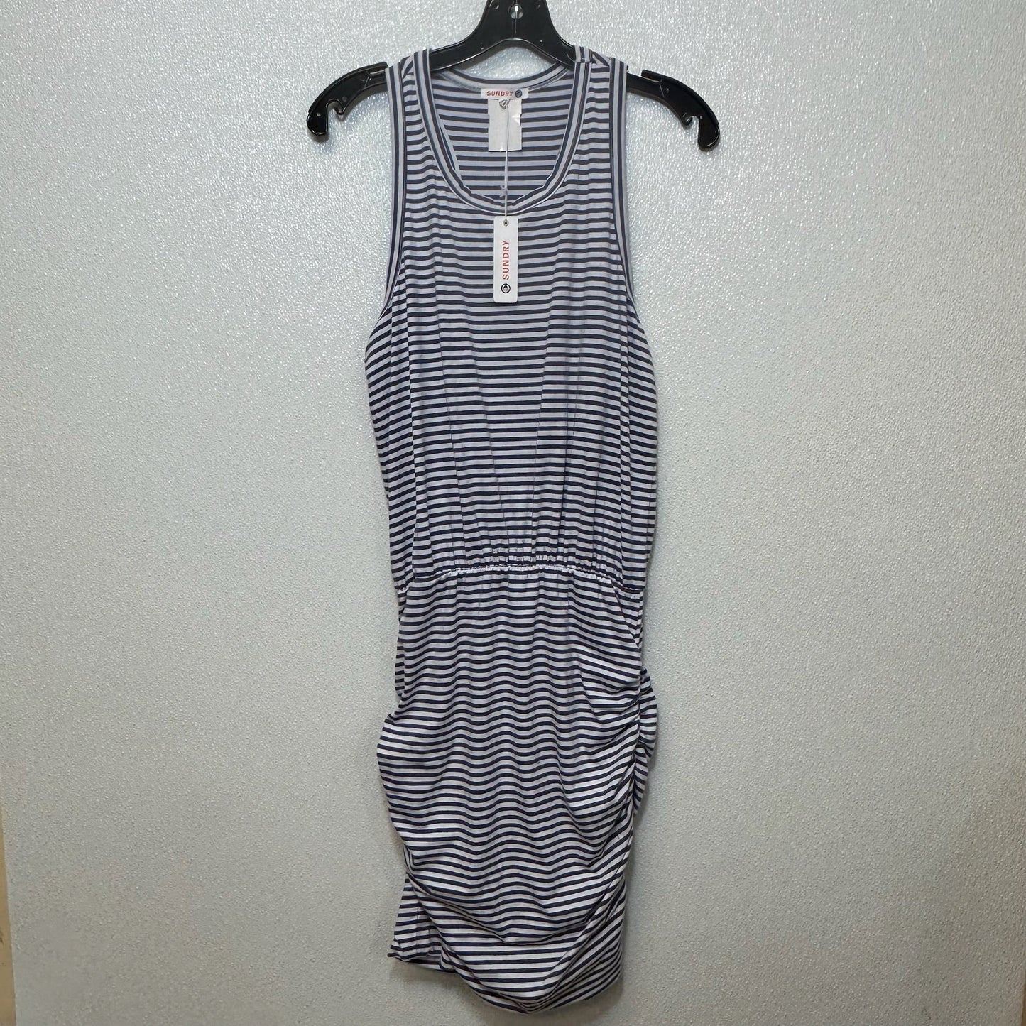 Blue White Dress Casual Maxi Sundry, Size 2