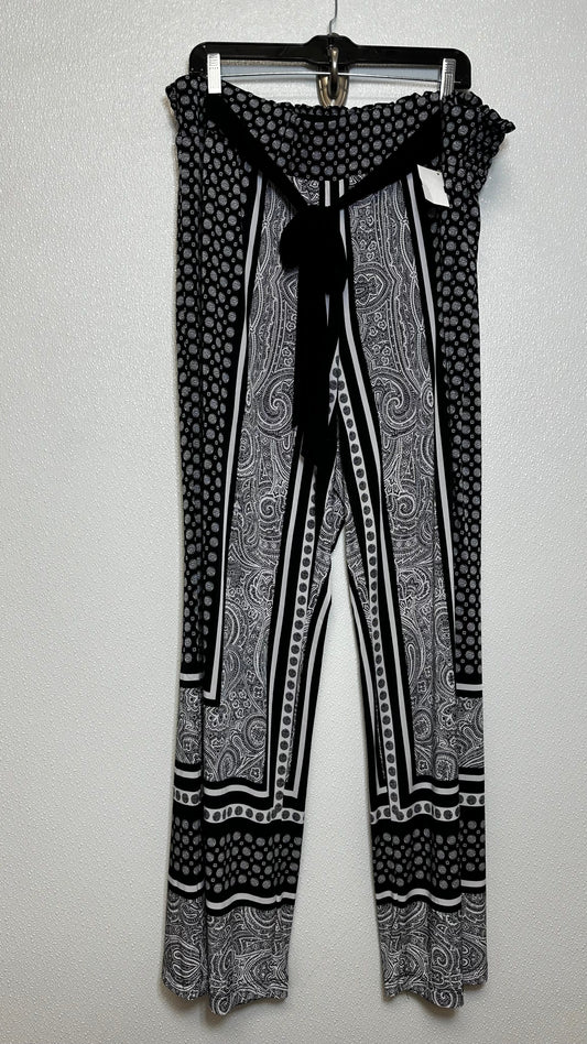 Pants Palazzo By Inc In Black White, Size: 3x