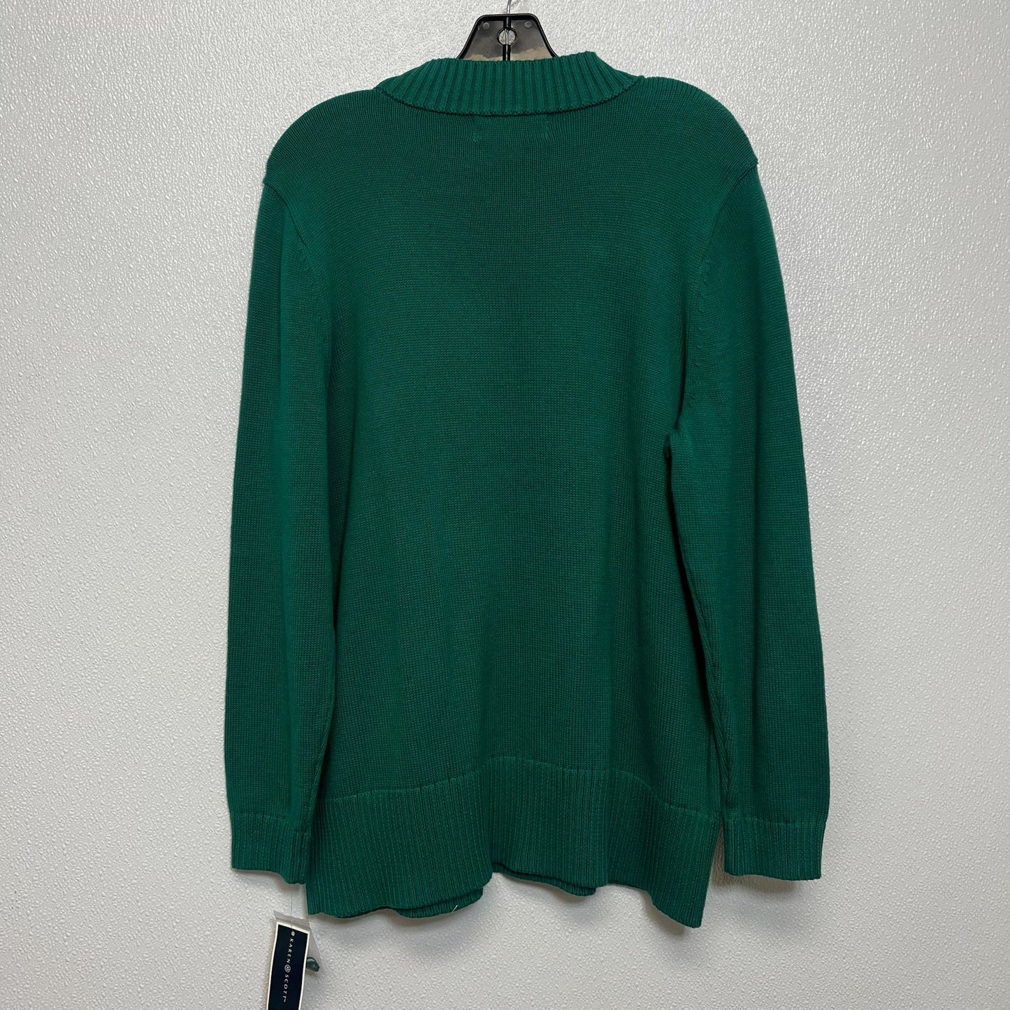 Sweater By Karen Scott In Green, Size: Xl