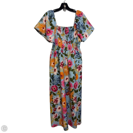 Dress Casual Maxi By Bloomchic In Floral Print, Size: 12