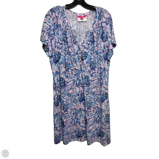 Dress Designer By Lilly Pulitzer In Blue & Pink, Size: Xxl