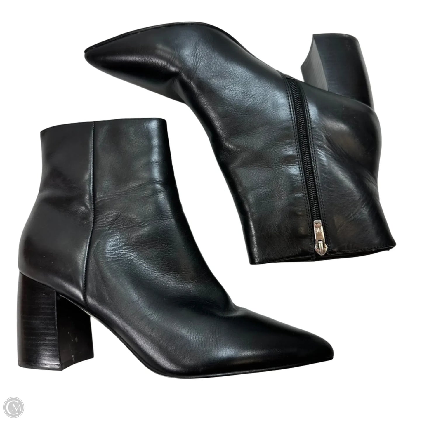 Boots Ankle Heels By Marc Fisher In Black, Size: 10