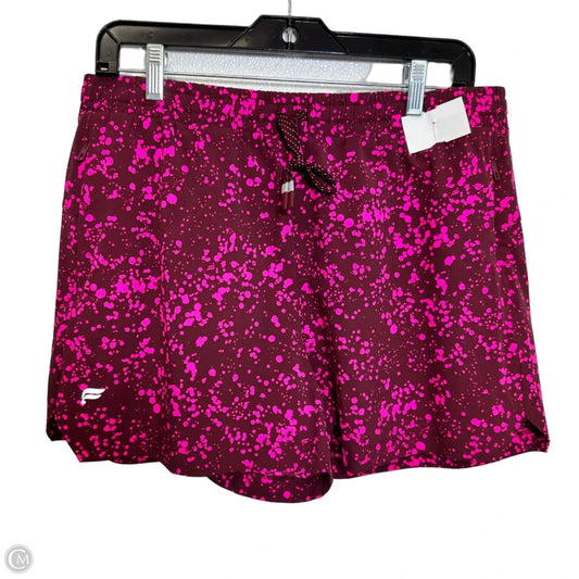 Athletic Shorts By Fabletics In Pink, Size: L