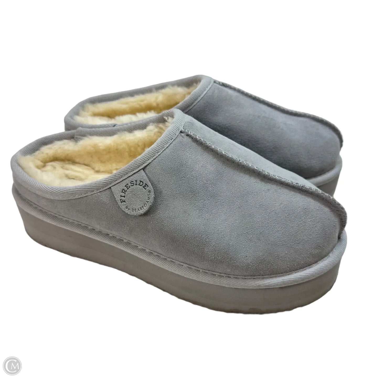 Slippers By Clothes Mentor In Grey, Size: 8