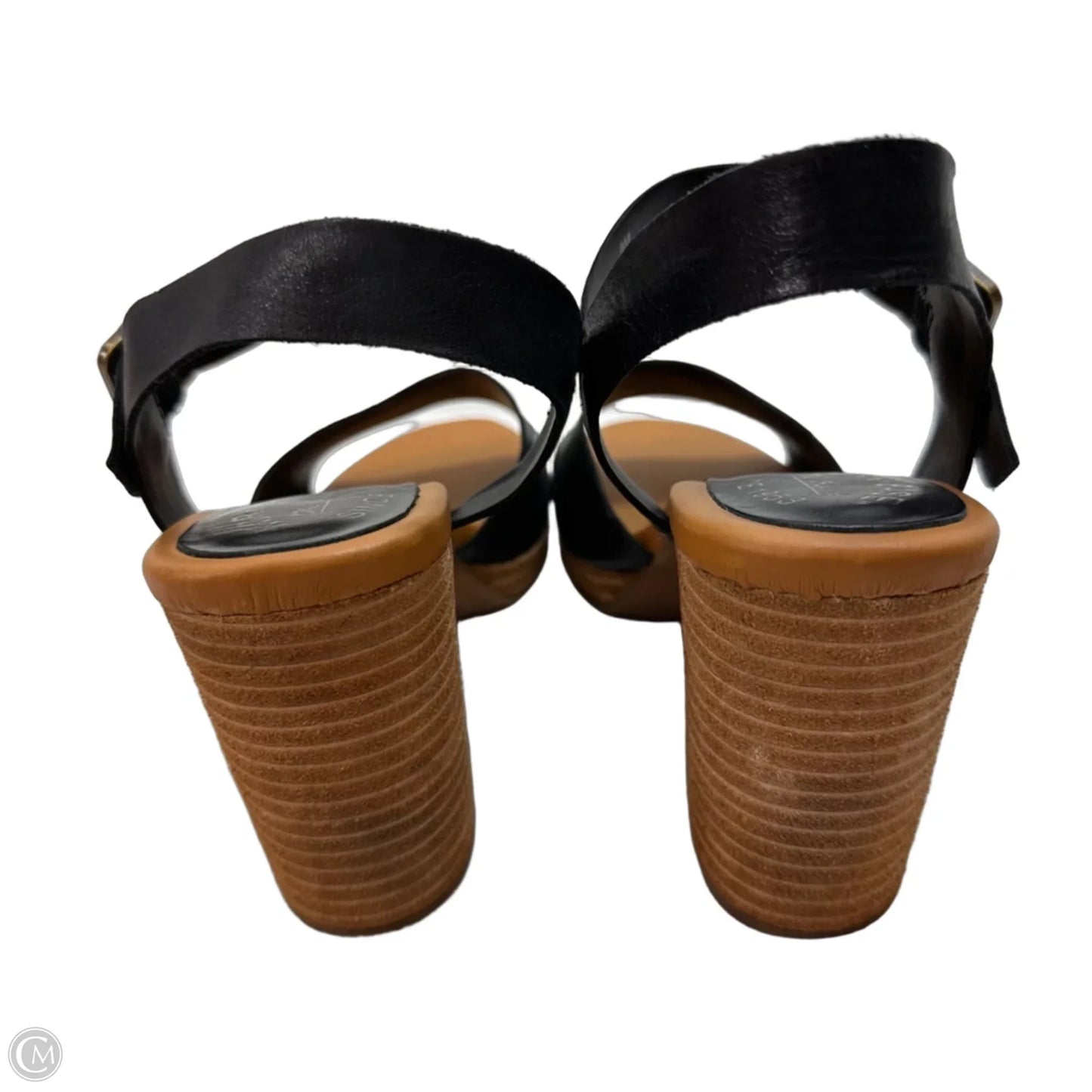 Sandals Heels Wedge By Kork Ease In Black, Size: 8