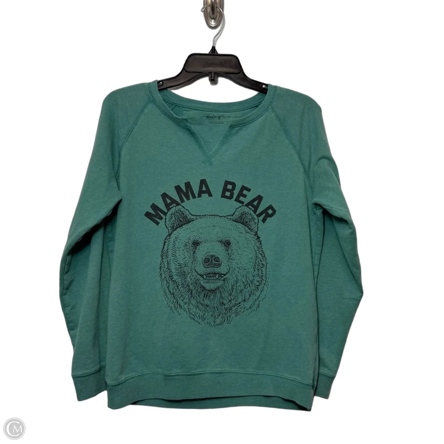 Sweatshirt Collar By State Of Mine In Green, Size: S
