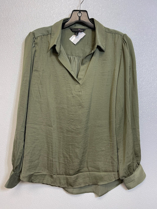 Green Top Long Sleeve Banana Republic O, Size S