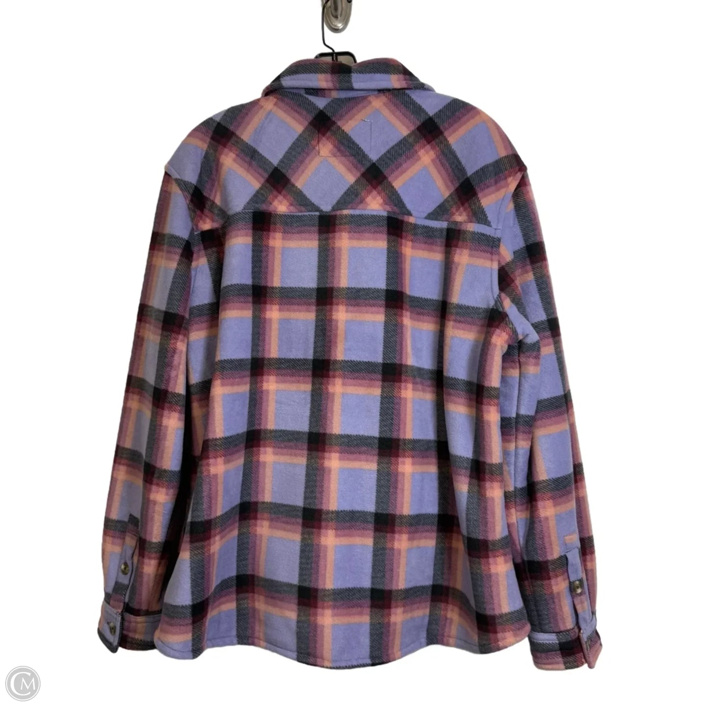 Jacket Shirt By Sage In Plaid Pattern, Size: Xl