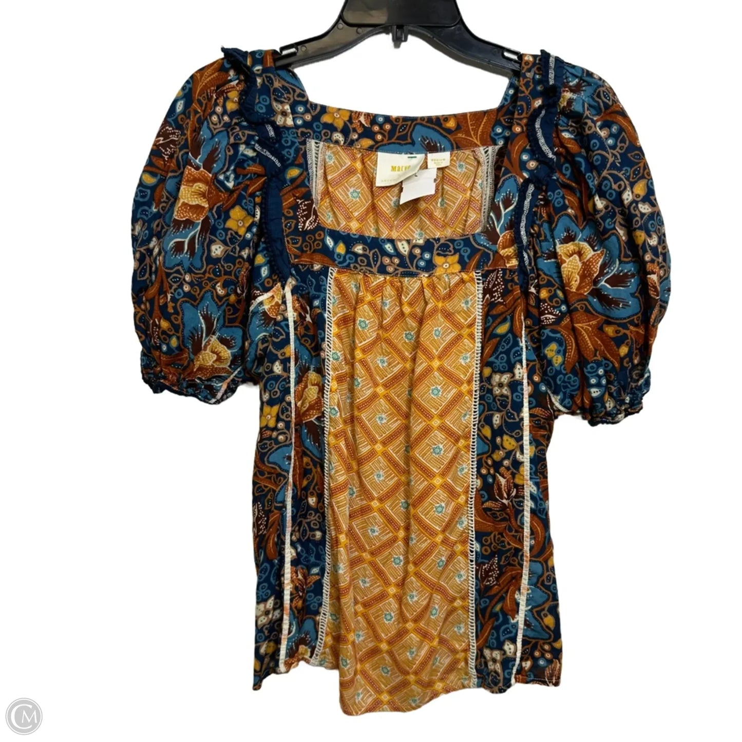 Top Short Sleeve By Maeve In Multi-colored, Size: M