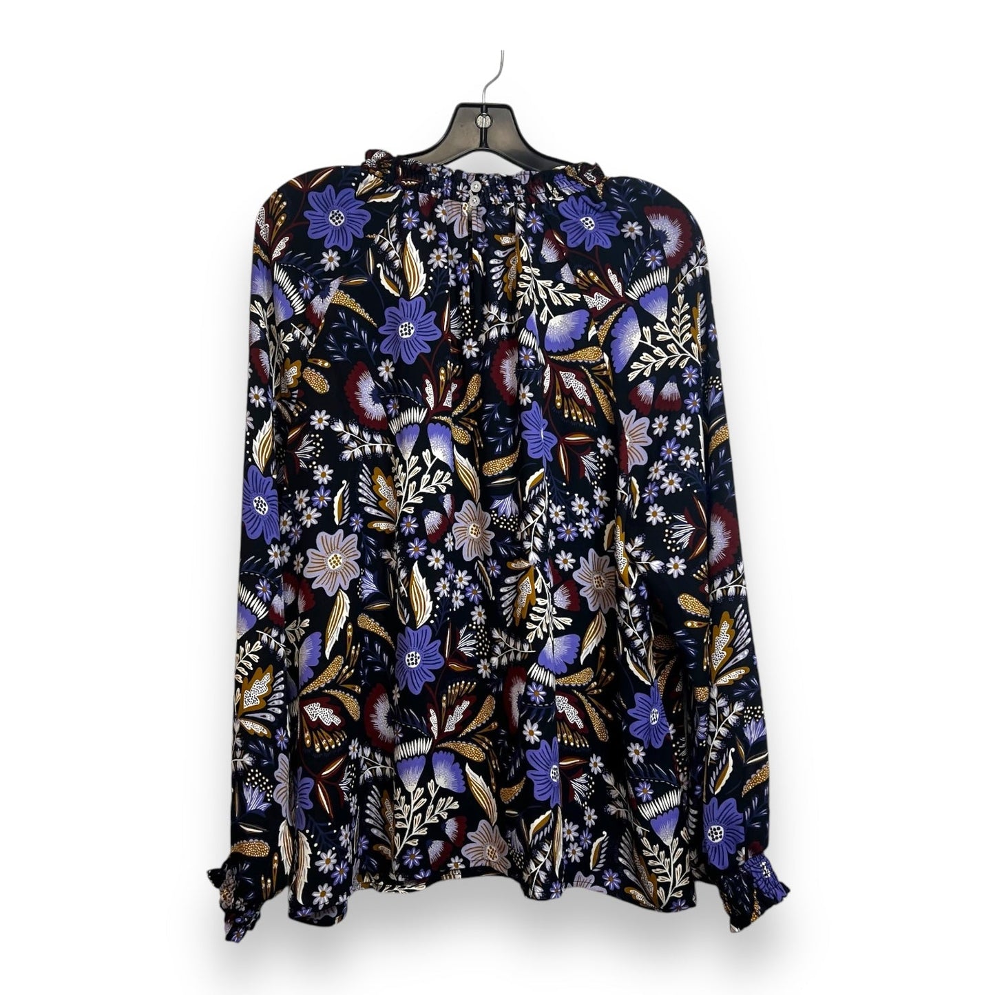 Top Long Sleeve By Loft In Floral Print, Size: L