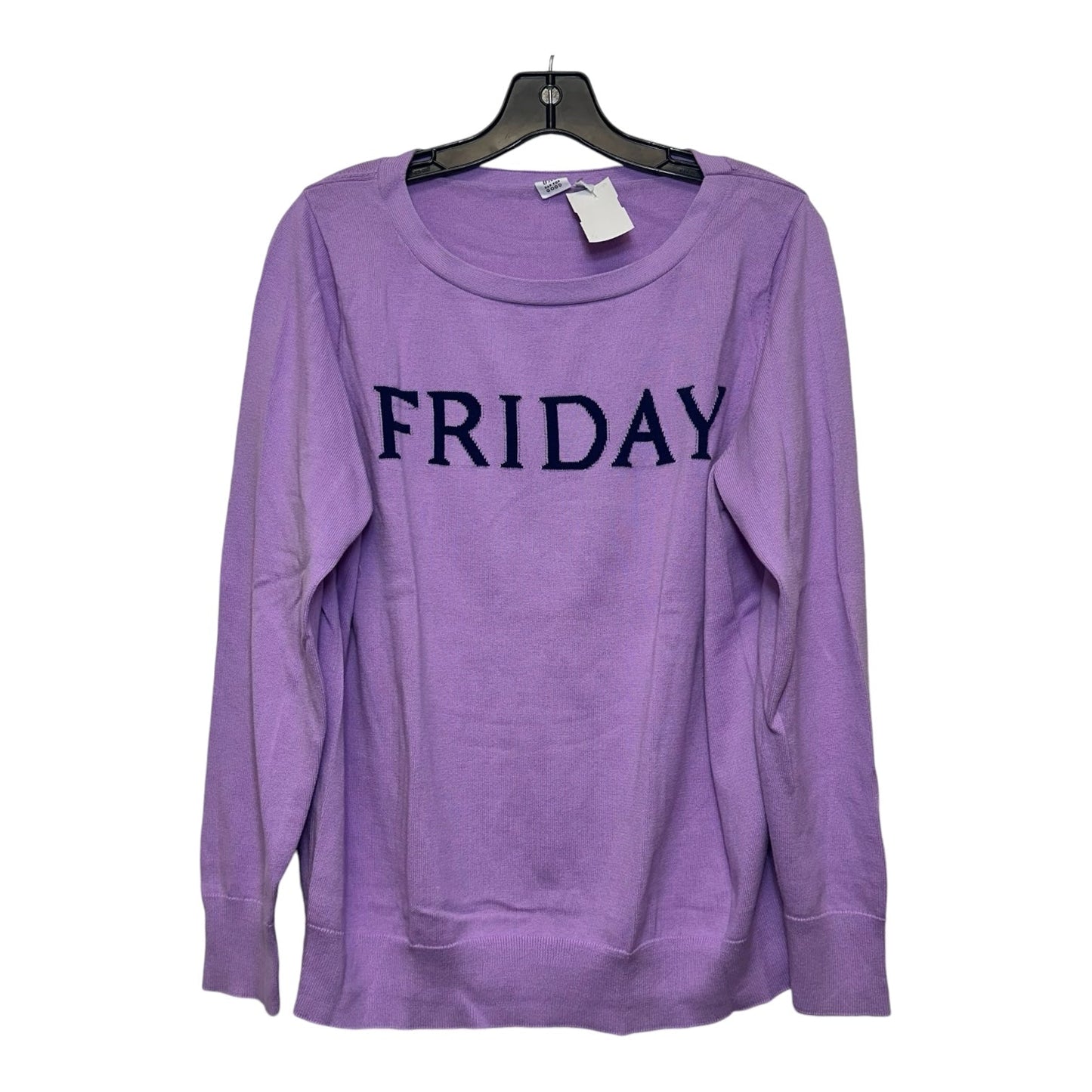 Sweater By Gap In Purple, Size: Xl