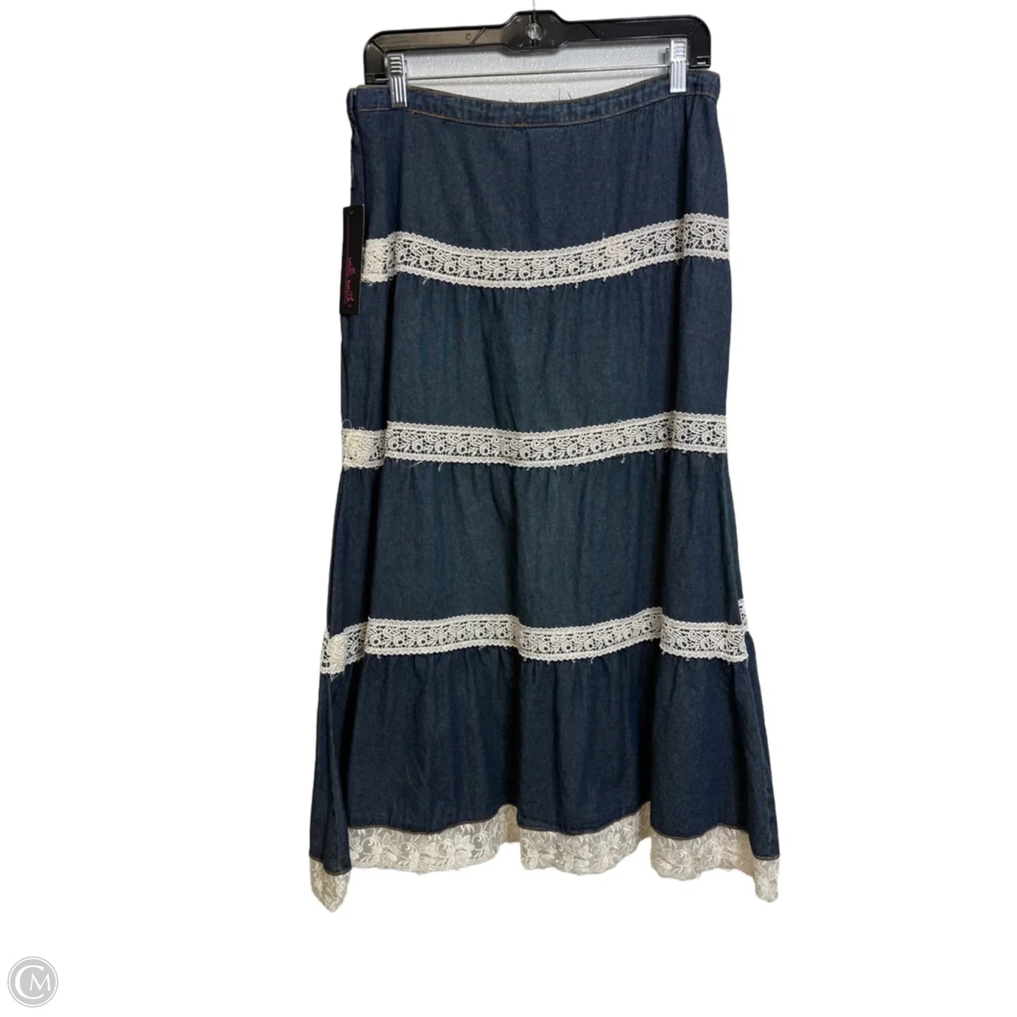 Skirt Maxi By Willi Smith In Blue Denim, Size: 8