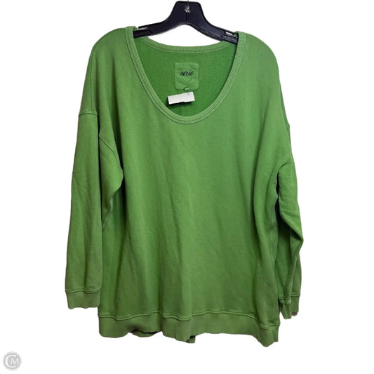 Sweatshirt Crewneck By Aerie In Green, Size: M