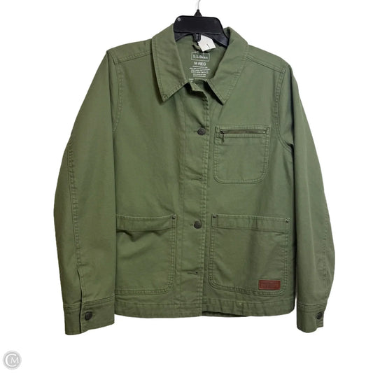 Jacket Denim By L.l. Bean In Green, Size: M