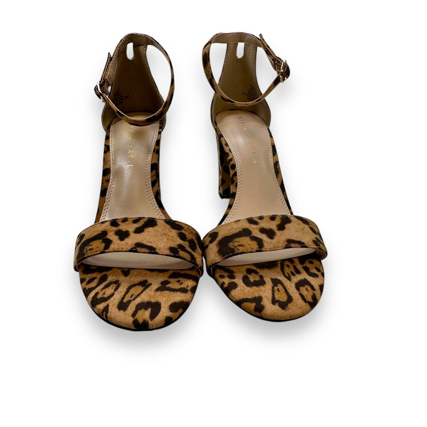 Shoes Heels Block By Kelly And Katie In Animal Print, Size: 7