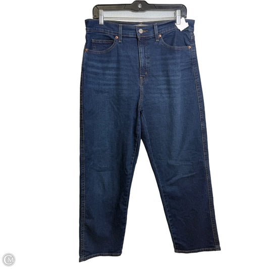 Jeans Straight By Levis In Blue Denim, Size: 10