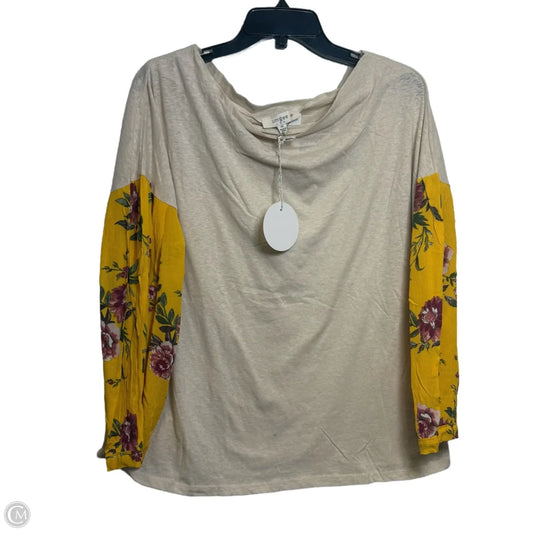 Top Long Sleeve By Umgee In Tan, Size: Xl
