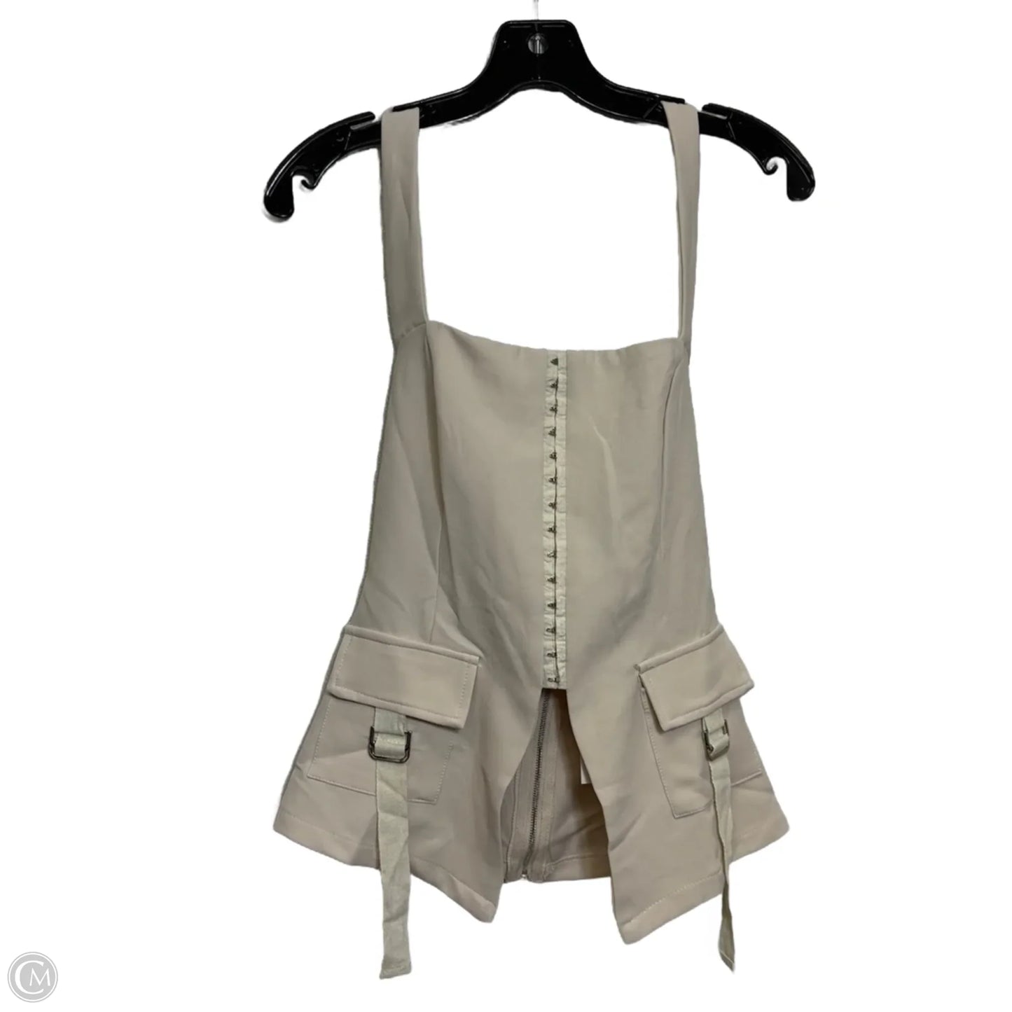 Top Sleeveless By Hello Molly In Cream, Size: Xs