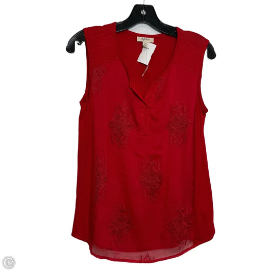 Tank Top By Style And Company In Red, Size: Xs