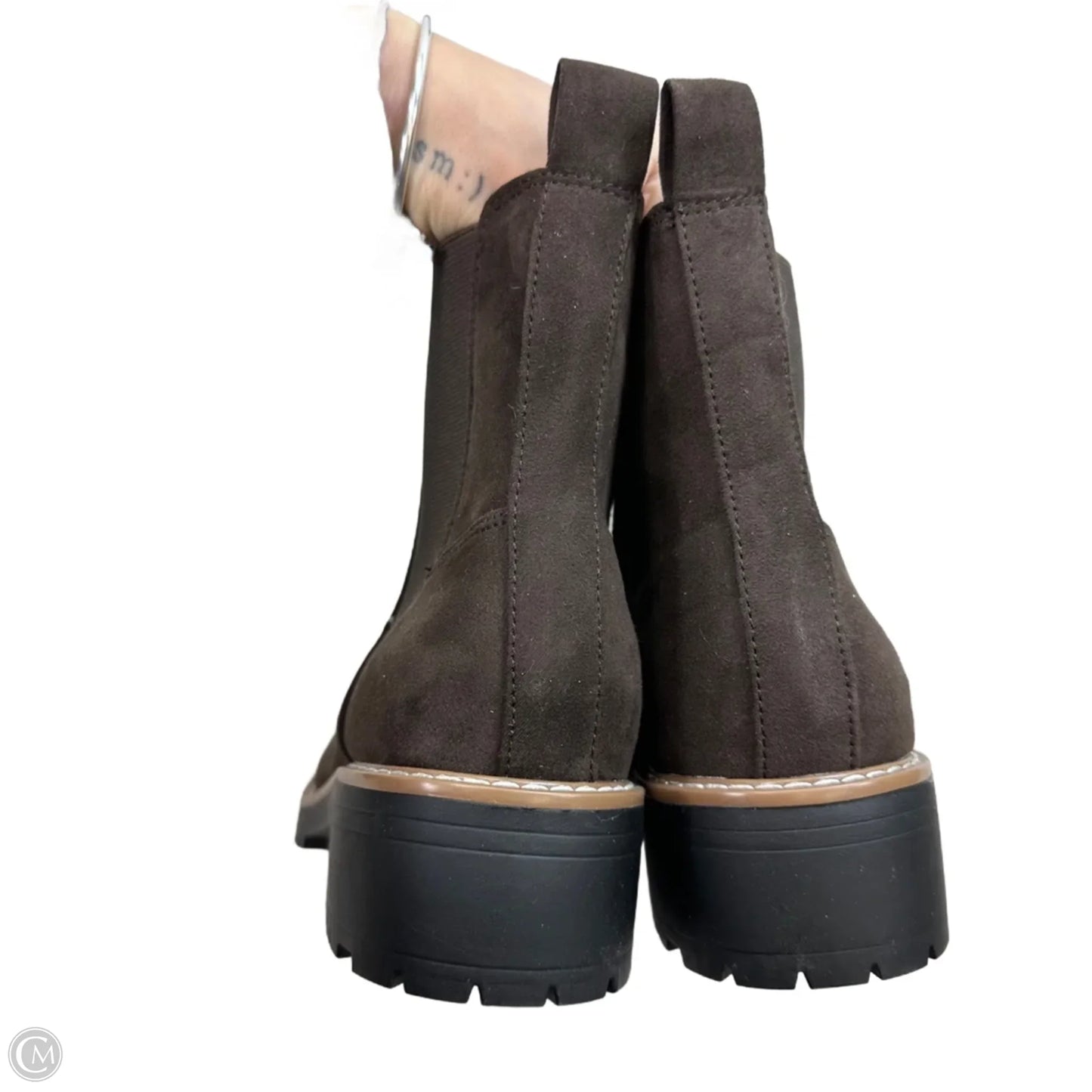 Boots Ankle Heels By Kensie In Brown, Size: 10