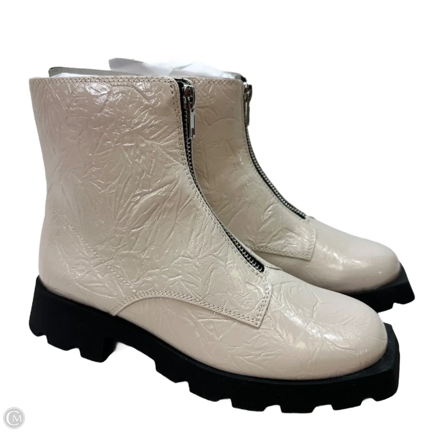 Boots Ankle Heels By Katy Perry In Cream, Size: 5