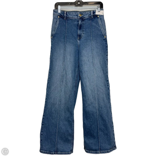 Jeans Wide Leg By Michael By Michael Kors In Blue Denim, Size: 8