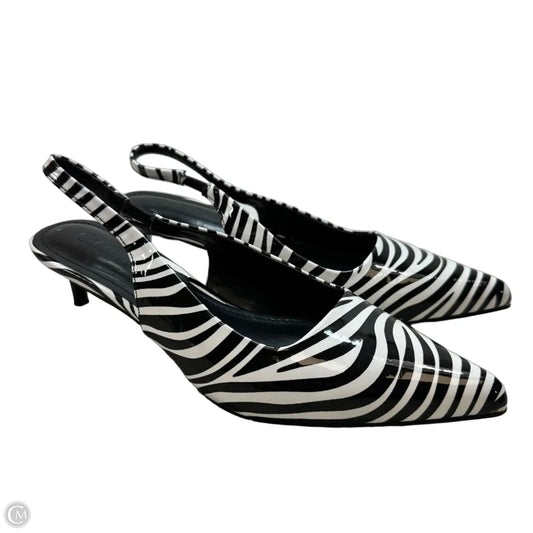 Shoes Heels Kitten By Clothes Mentor In Zebra Print, Size: 7