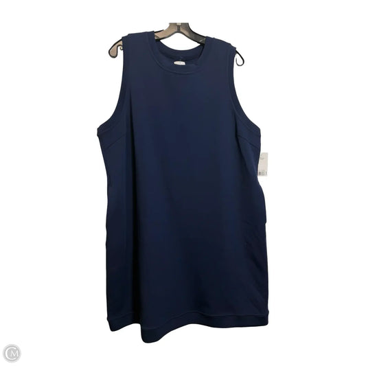 Dress Casual Midi By Tek Gear In Navy, Size: Xxl