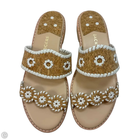 Sandals Flats By Jack Rogers In Tan, Size: 10