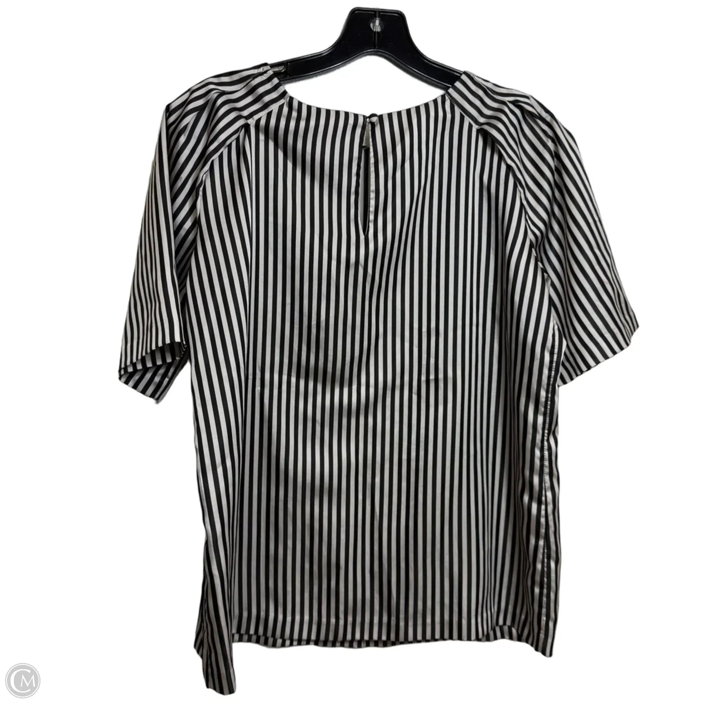 Top Short Sleeve By Banana Republic In Striped Pattern, Size: S