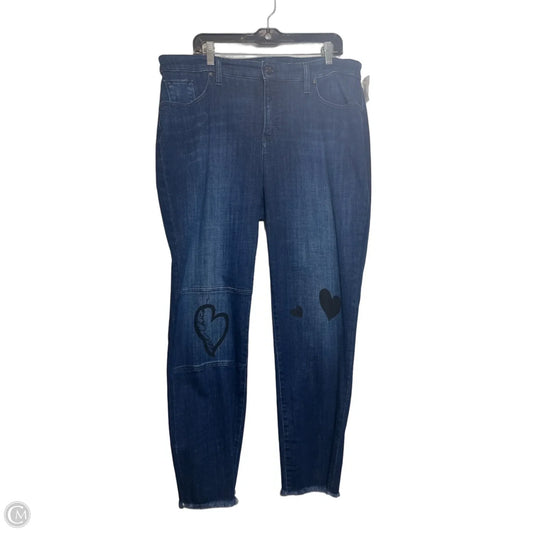 Jeans Cropped By Chicos In Blue Denim, Size: 16