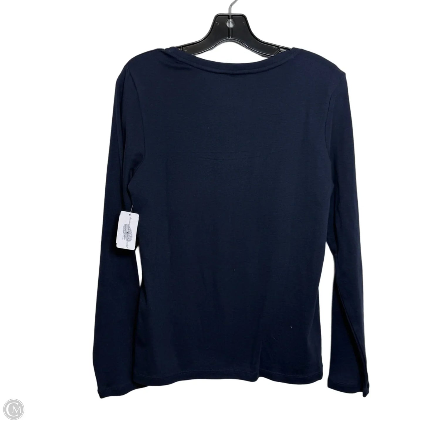 Top Long Sleeve By Christopher And Banks In Navy, Size: S