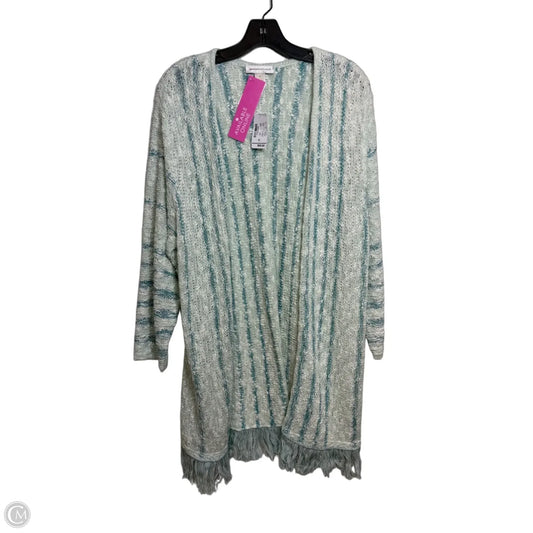 Cardigan By Christopher And Banks In Aqua, Size: Xl