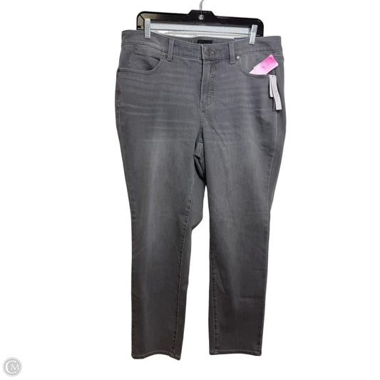 Jeans Skinny By Talbots In Grey, Size: 14