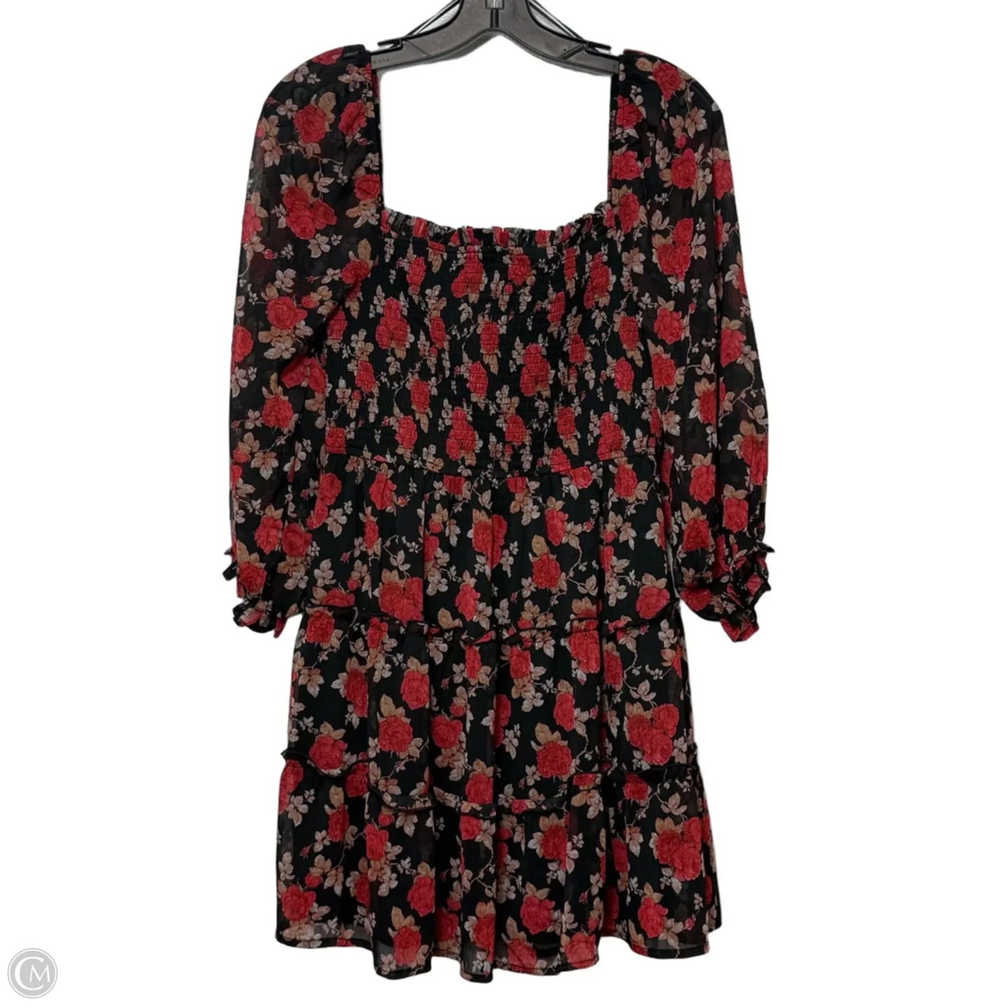 Dress Casual Short By Mi Ami In Floral Print, Size: M