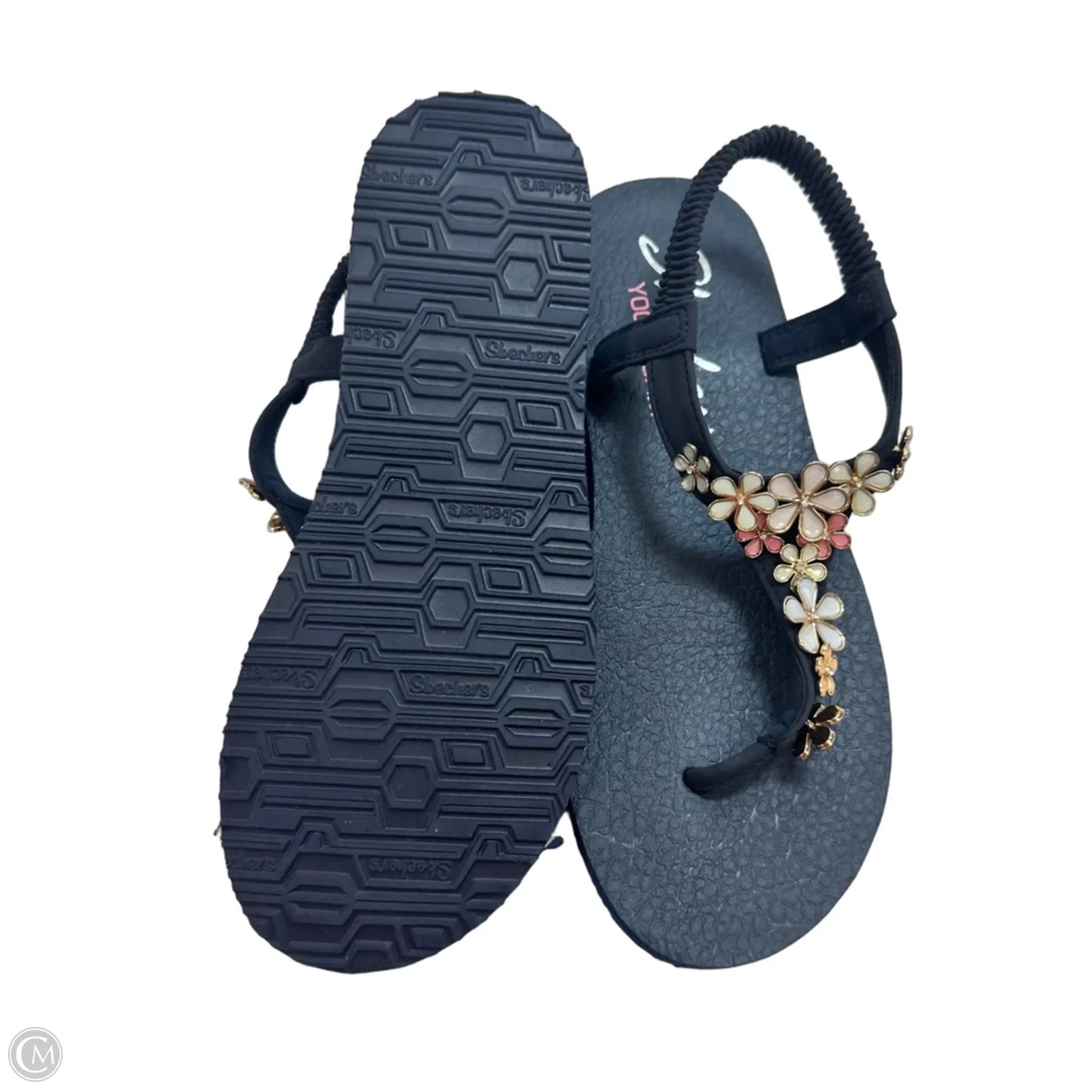 Sandals Flats By Skechers In Navy, Size: 8