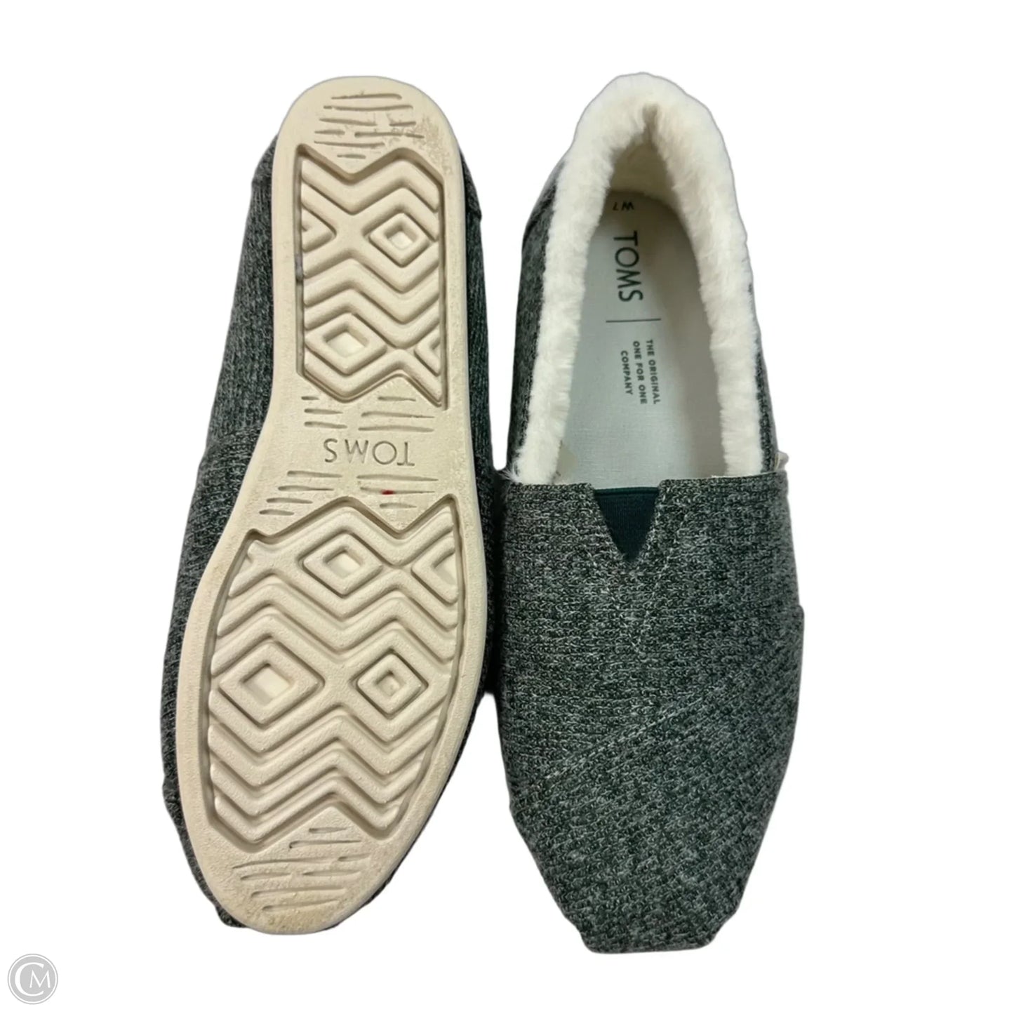 Shoes Flats By Toms In Green, Size: 7