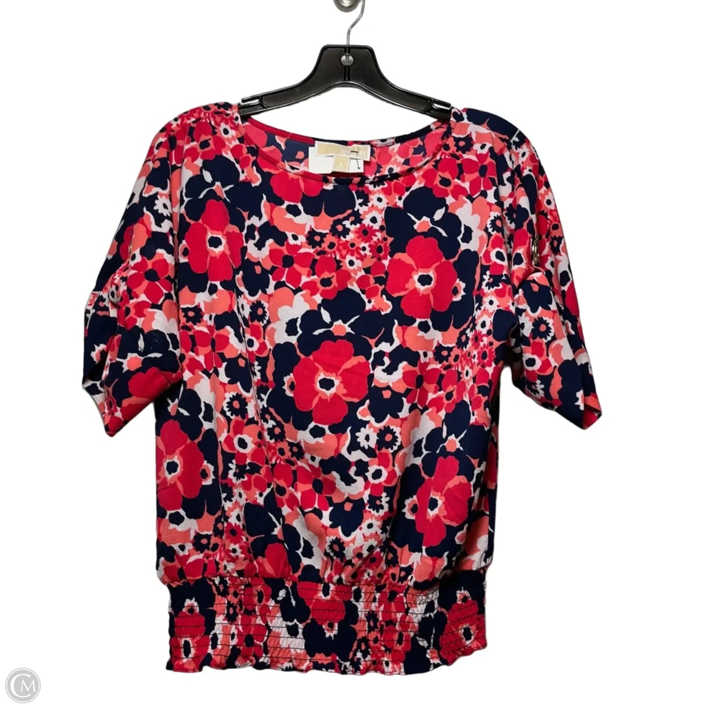 Top Short Sleeve By Michael By Michael Kors In Floral Print, Size: S