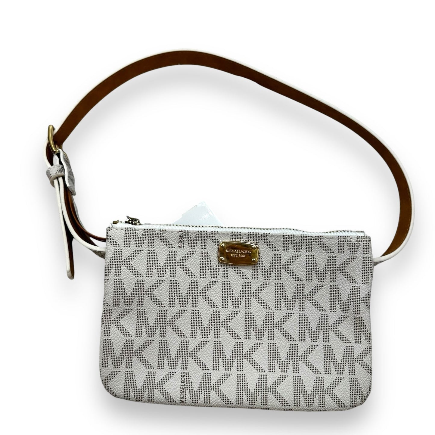 White Belt Bag By Michael Kors, Size: Small