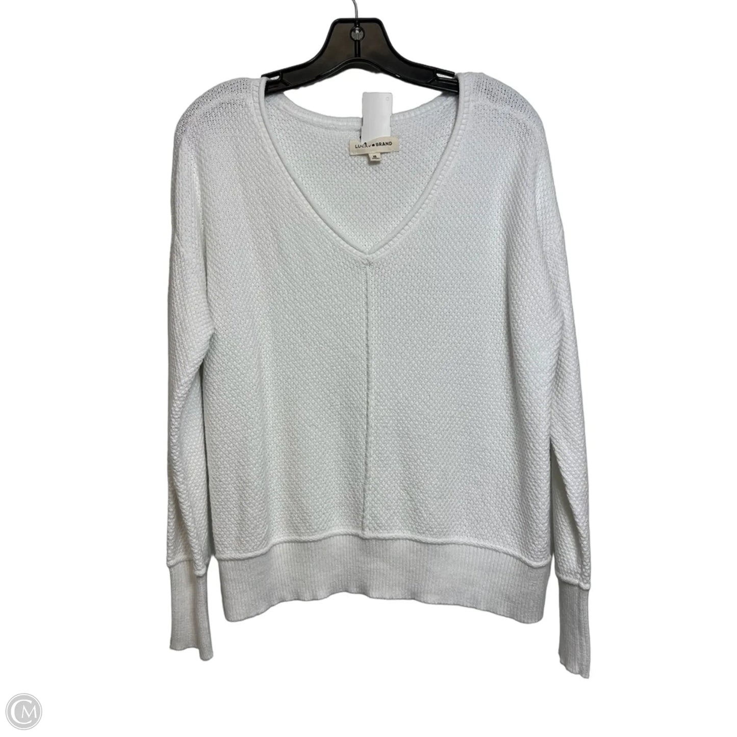 Sweater By Lucky Brand In White, Size: Xs