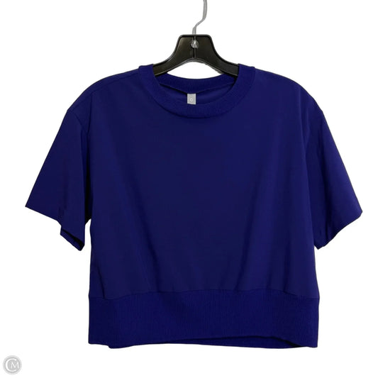 Athletic Top Short Sleeve By Athleta In Purple, Size: Xxs