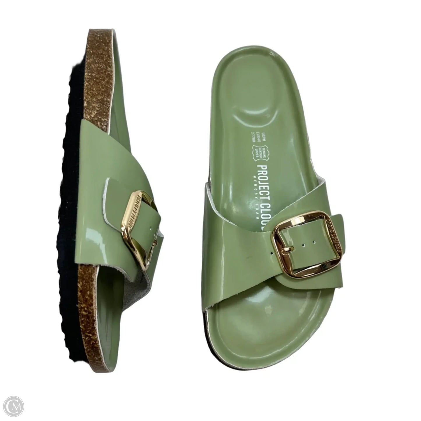Sandals Flats By Clothes Mentor In Green, Size: 9