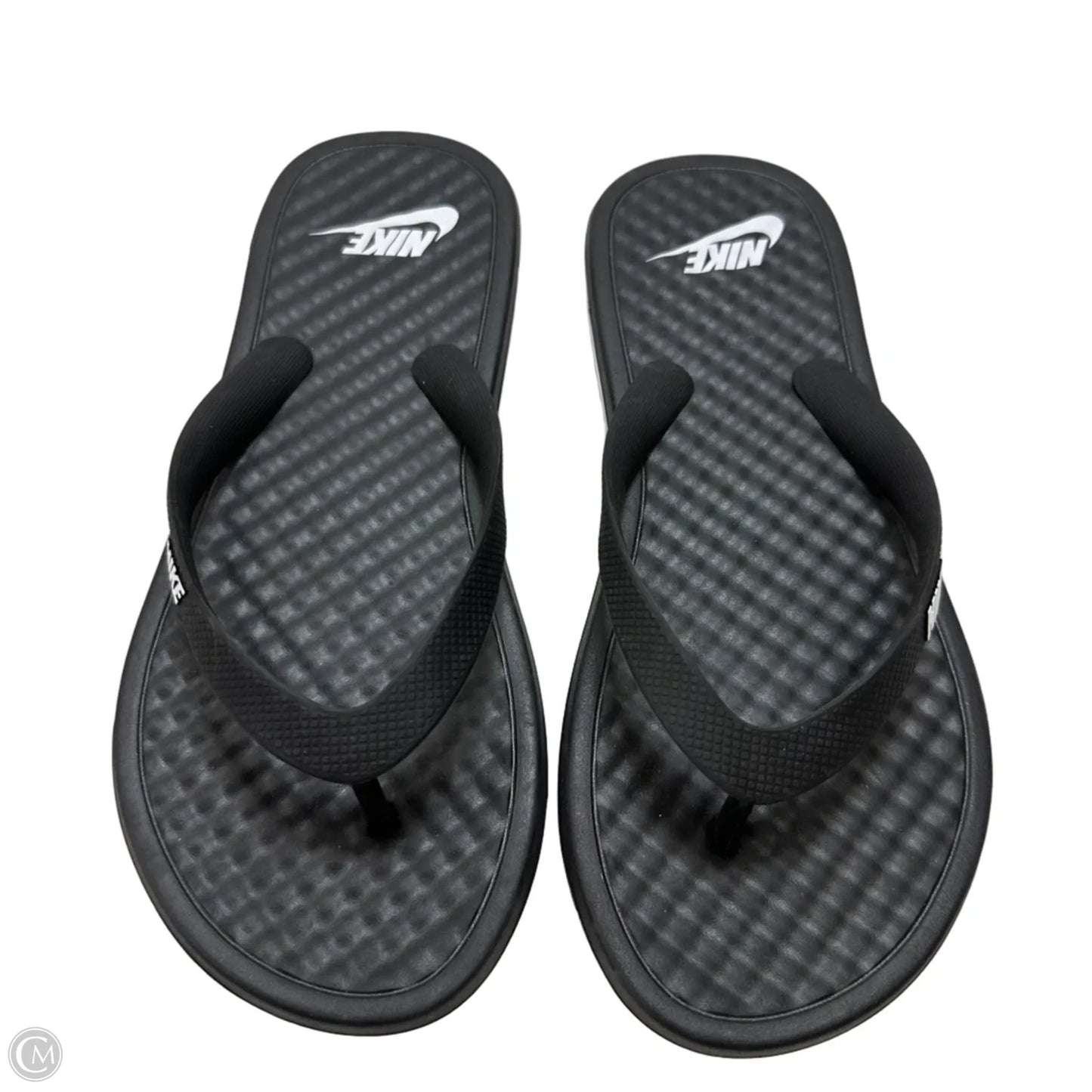 Sandals Flip Flops By Nike In Black, Size: 6