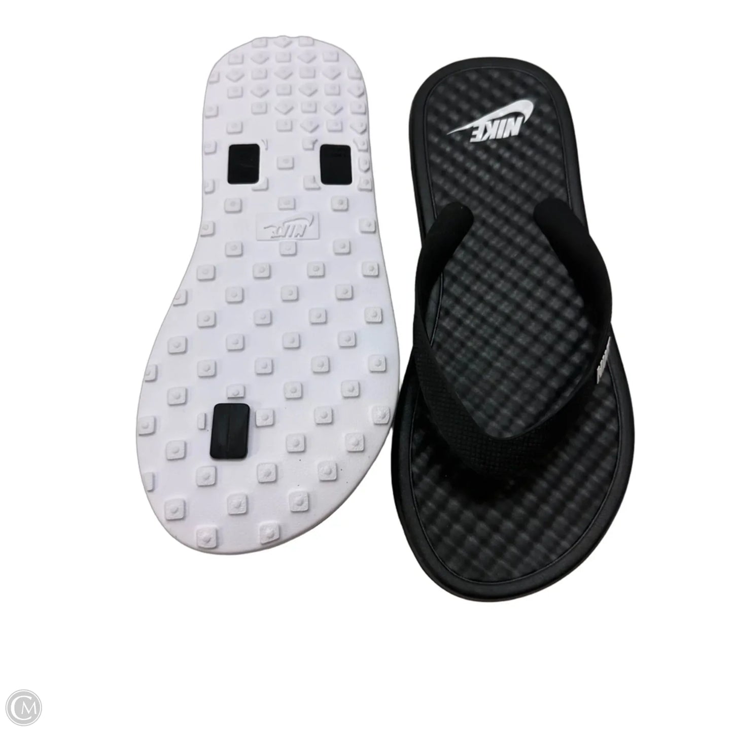 Sandals Flip Flops By Nike In Black, Size: 6