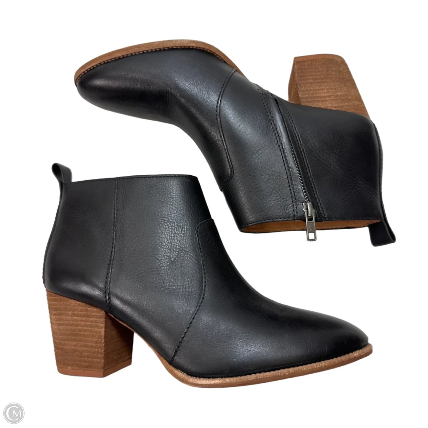 Boots Ankle Heels By Madewell In Black, Size: 10