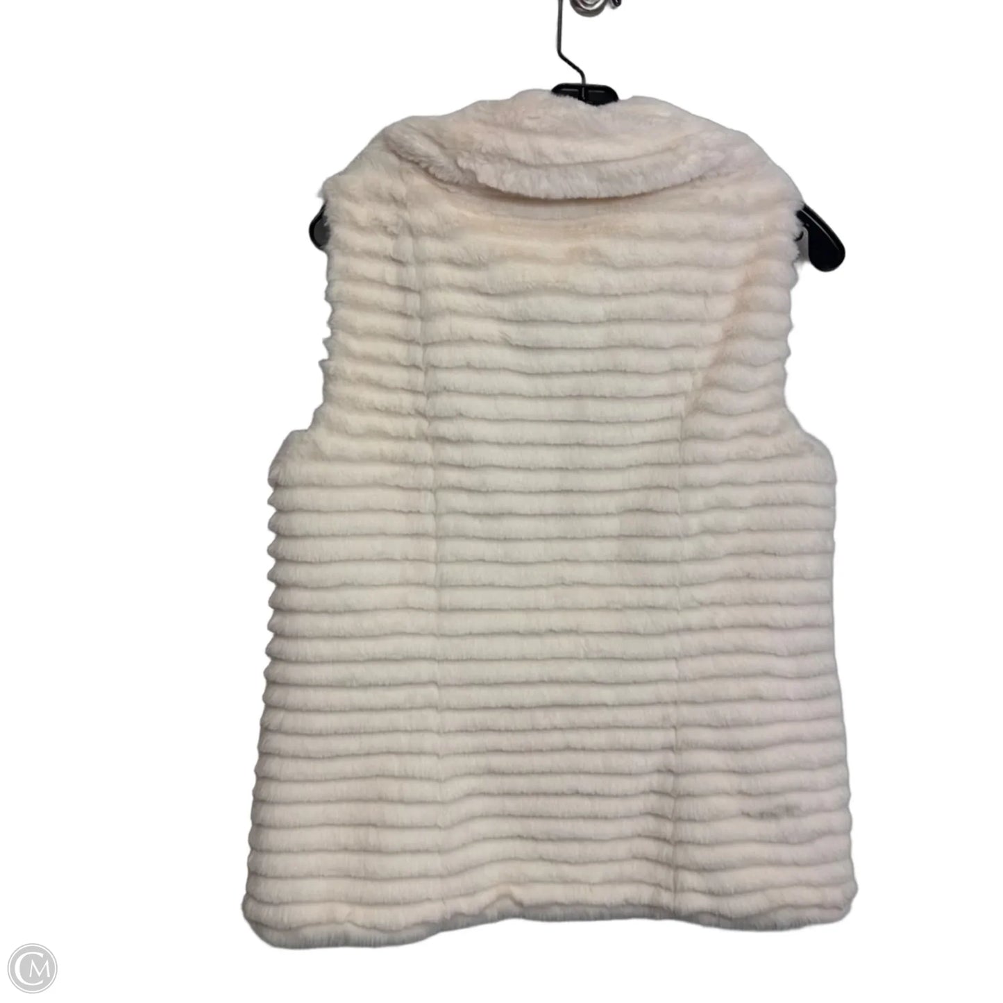 Vest Faux Fur & Sherpa By Calvin Klein In Cream, Size: S