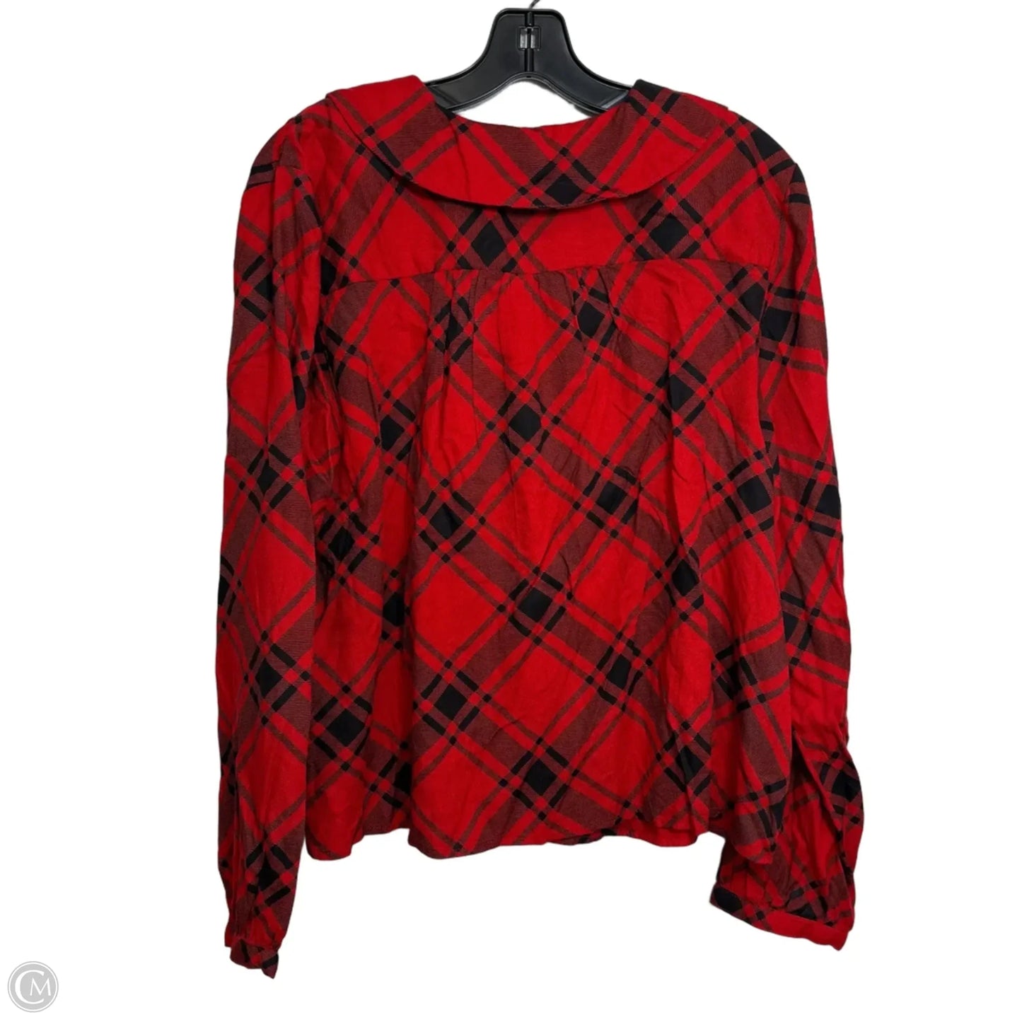 Top Long Sleeve By Old Navy In Red, Size: Xl