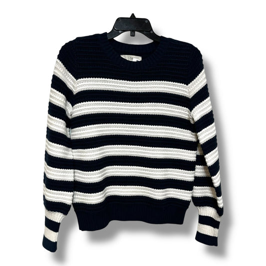 Sweater By Loft In Blue & White, Size: Xs