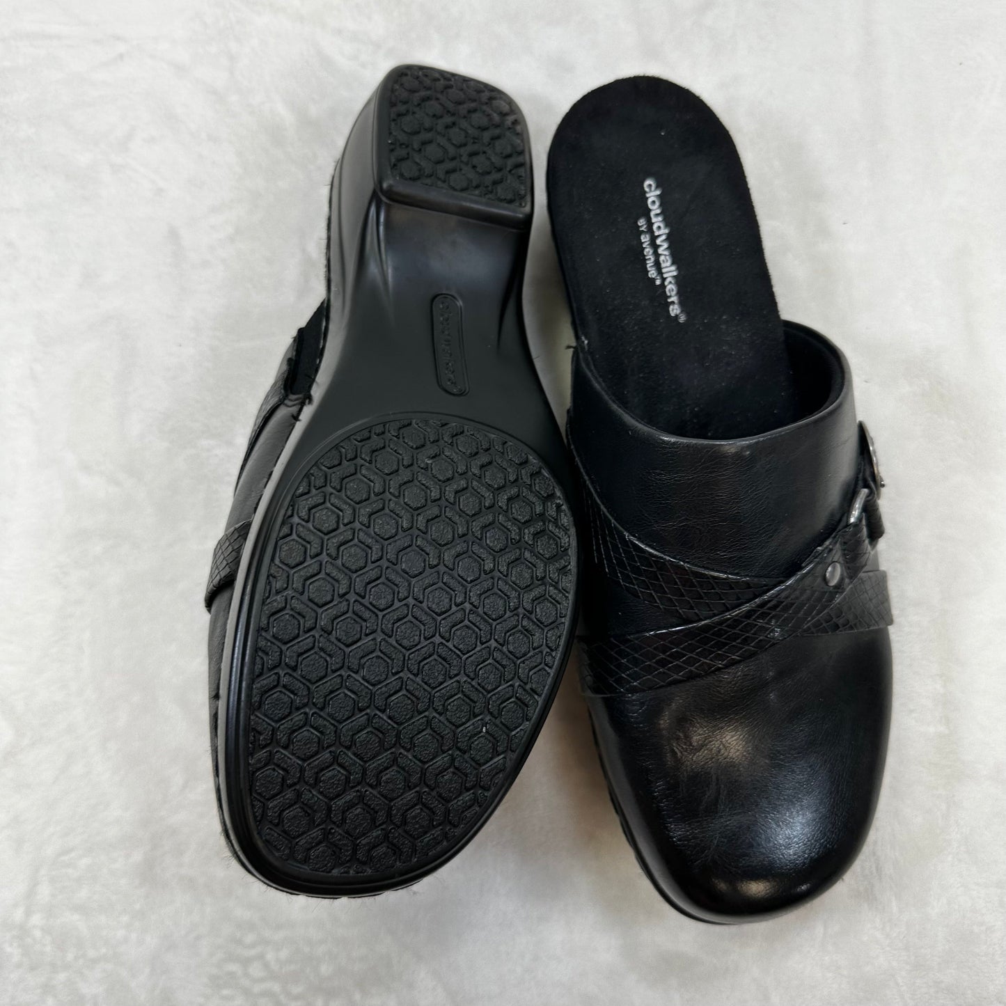 Shoes Flats Mule & Slide By Cloudwalkers In Black, Size: 10